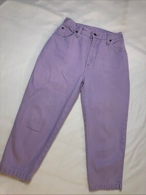 Newport News Lilac High-Rise Cropped Jeans